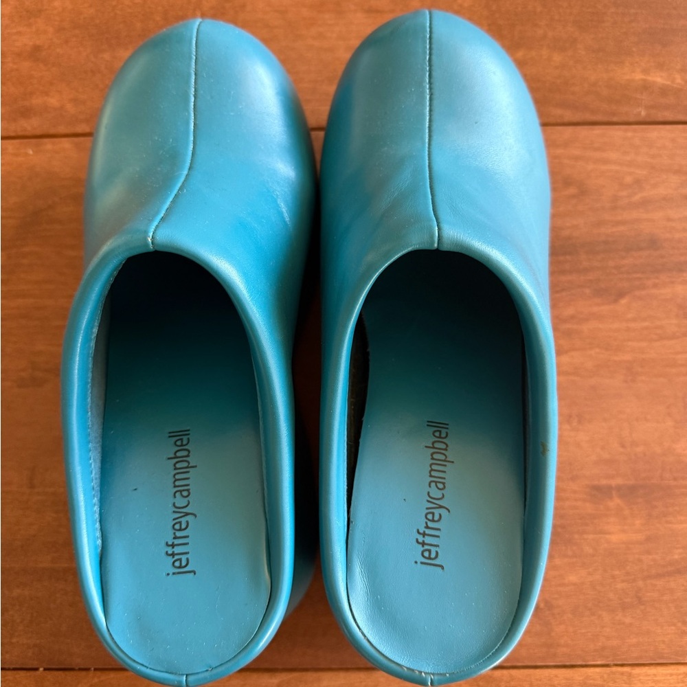 Jeffrey Campbell Vibrant Blue Slip-Ons